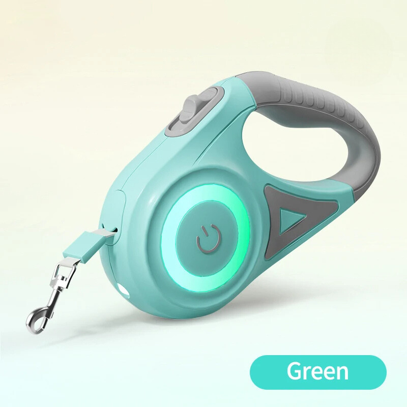 Automatic Retractable Luminous Dog Leash