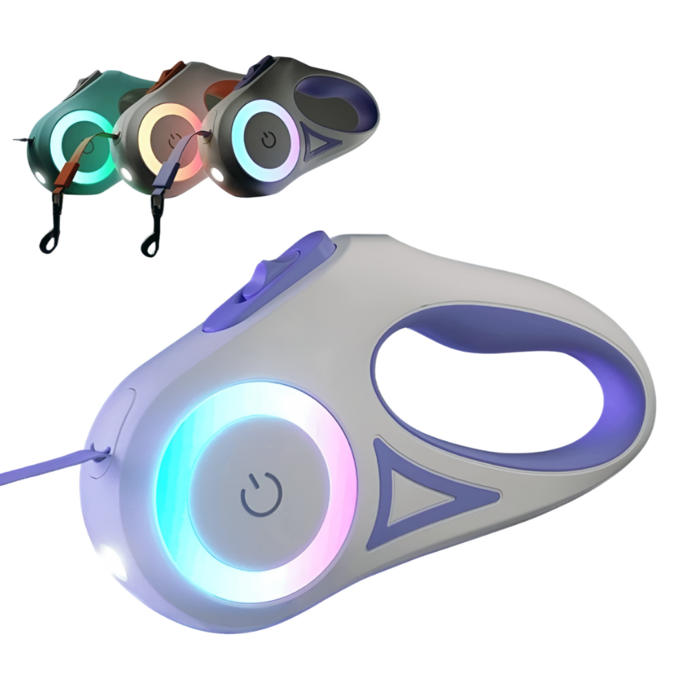 Automatic Retractable Luminous Dog Leash