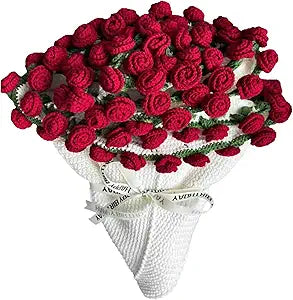 Handmade Crochet Rose Bouquet Blanket